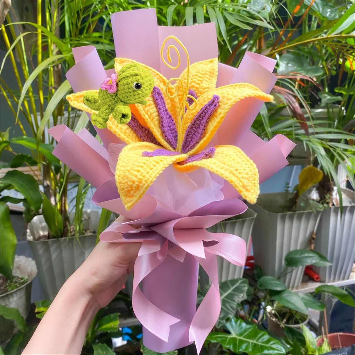 Crochet à fleurs pour colibri suspendu en plastiqu – Grandado