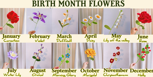 Birth Month Flower Guide: Crochet Mini Flowers for Every Month