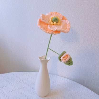 Fleurs de lotus sereines : piquet de fleur de lotus au crochet fabriqué à la main pour un décor de jardin apaisant