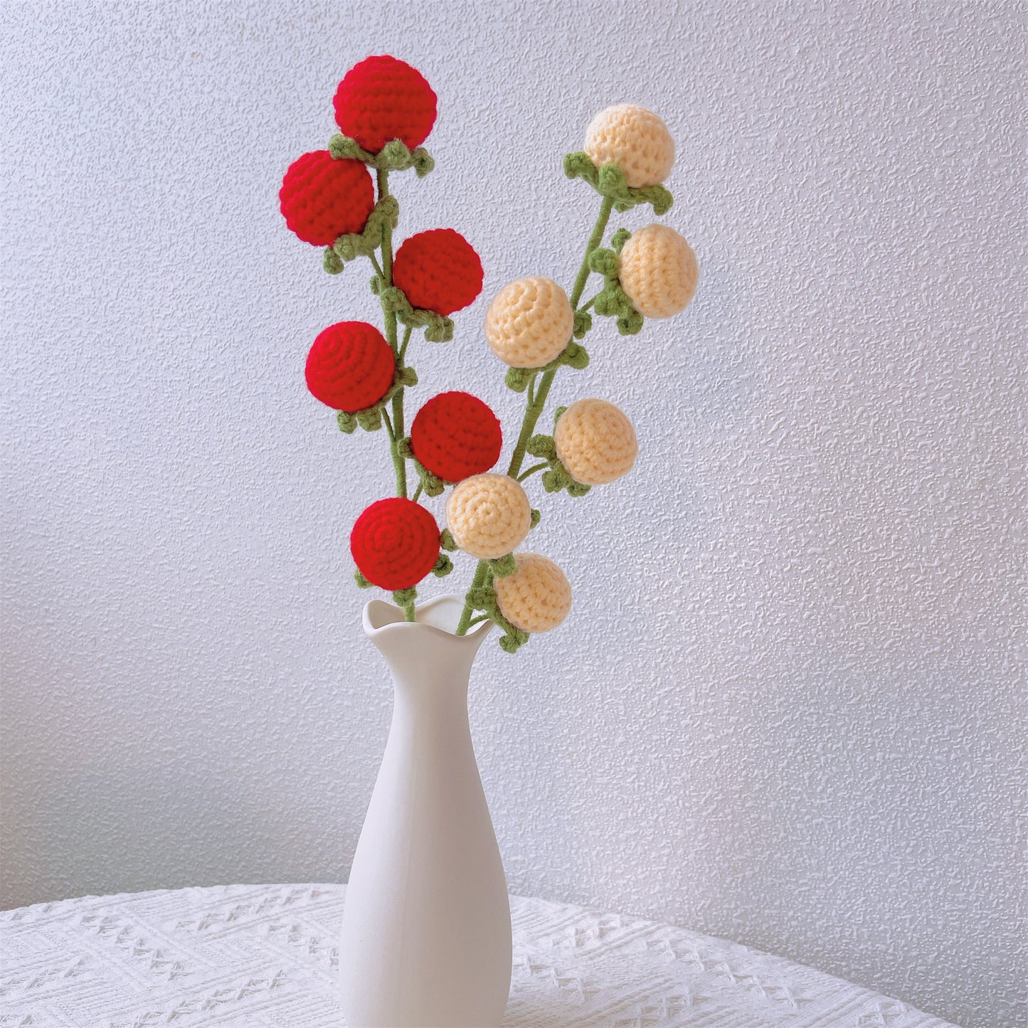 Tomato Trellis Blossom: Handcrafted Crochet Flower Stake for Vibrant Vine Gardens