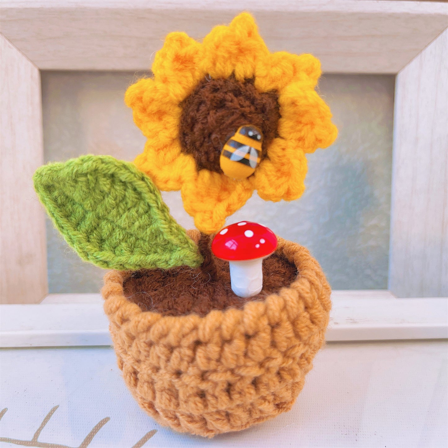 Blossom Delight Crochet Pot et Proud Pineapple Bundle Set (Texte personnalisé / personnalisé disponible)