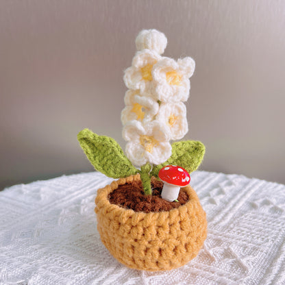 Blossom Delight Crochet Pot et Proud Pineapple Bundle Set (Texte personnalisé / personnalisé disponible)