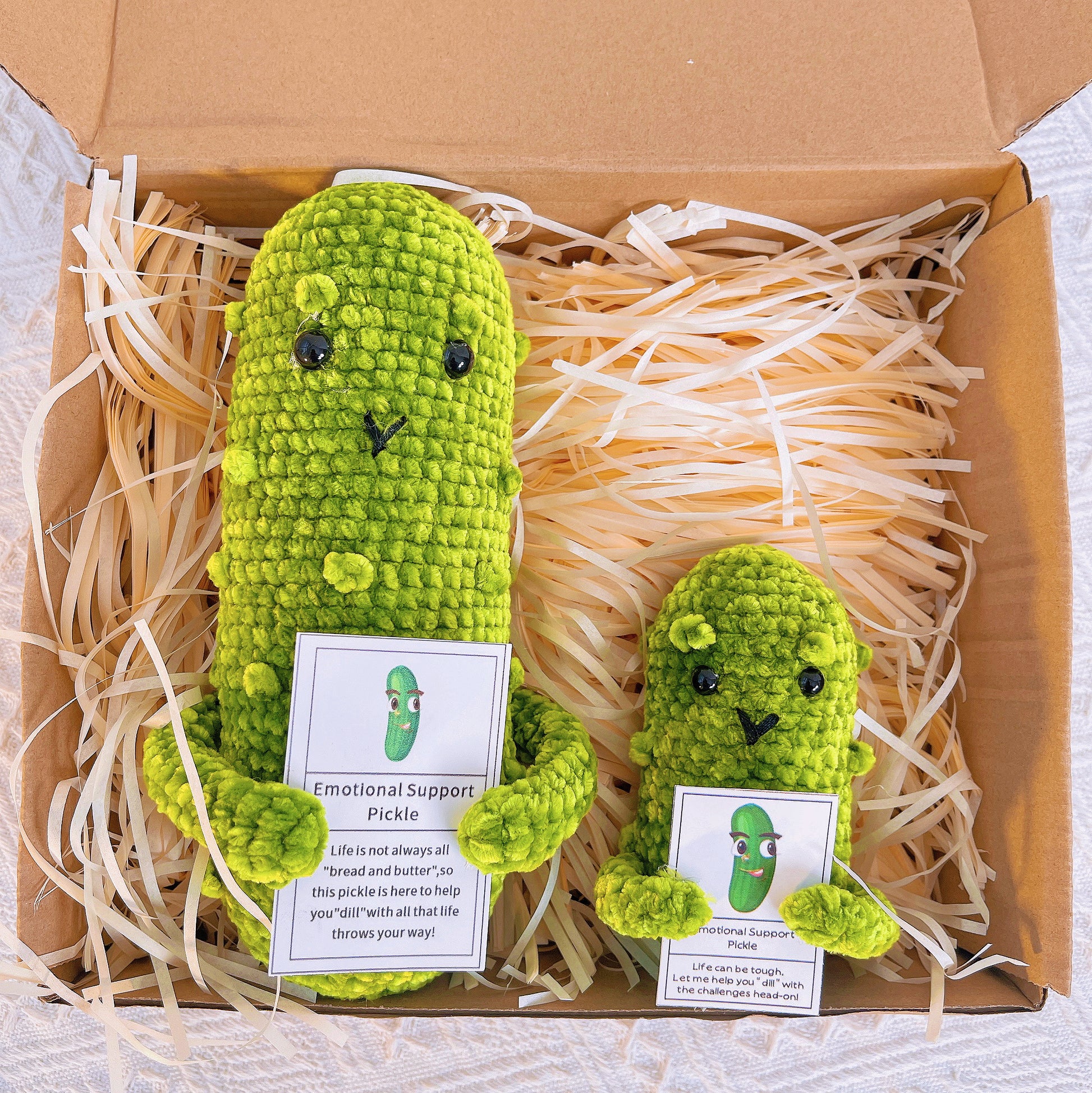 Custom Text Handmade Emotional Support Pickles for Bundle Set