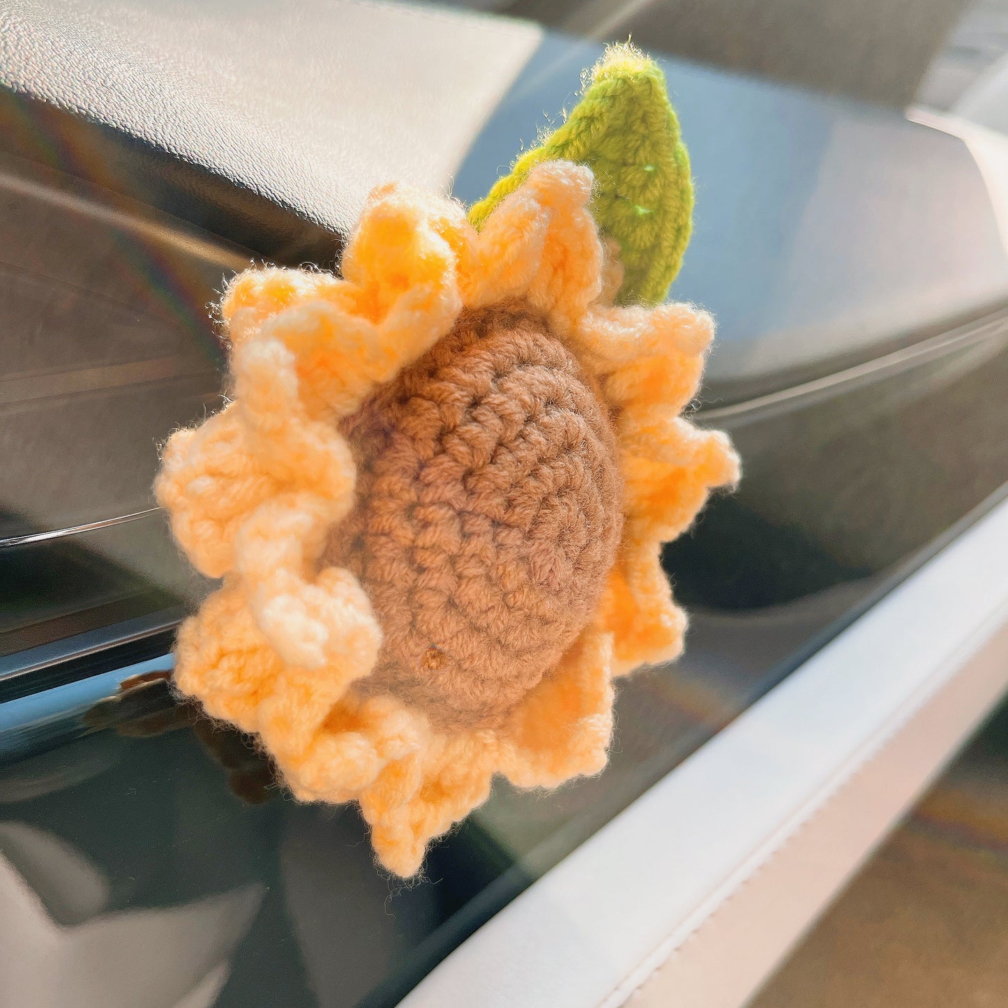 Handmade Crocheted Floral Car Air Fresheners: Christmas, Birthday, Any Occasion