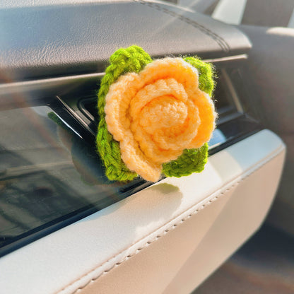 Handgefertigte gehäkelte Auto-Lufterfrischer mit Blumenmuster: Weihnachten, Geburtstag, jeder Anlass