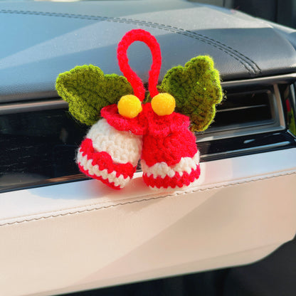 Handmade Crocheted Floral Car Air Fresheners: Christmas, Birthday, Any Occasion