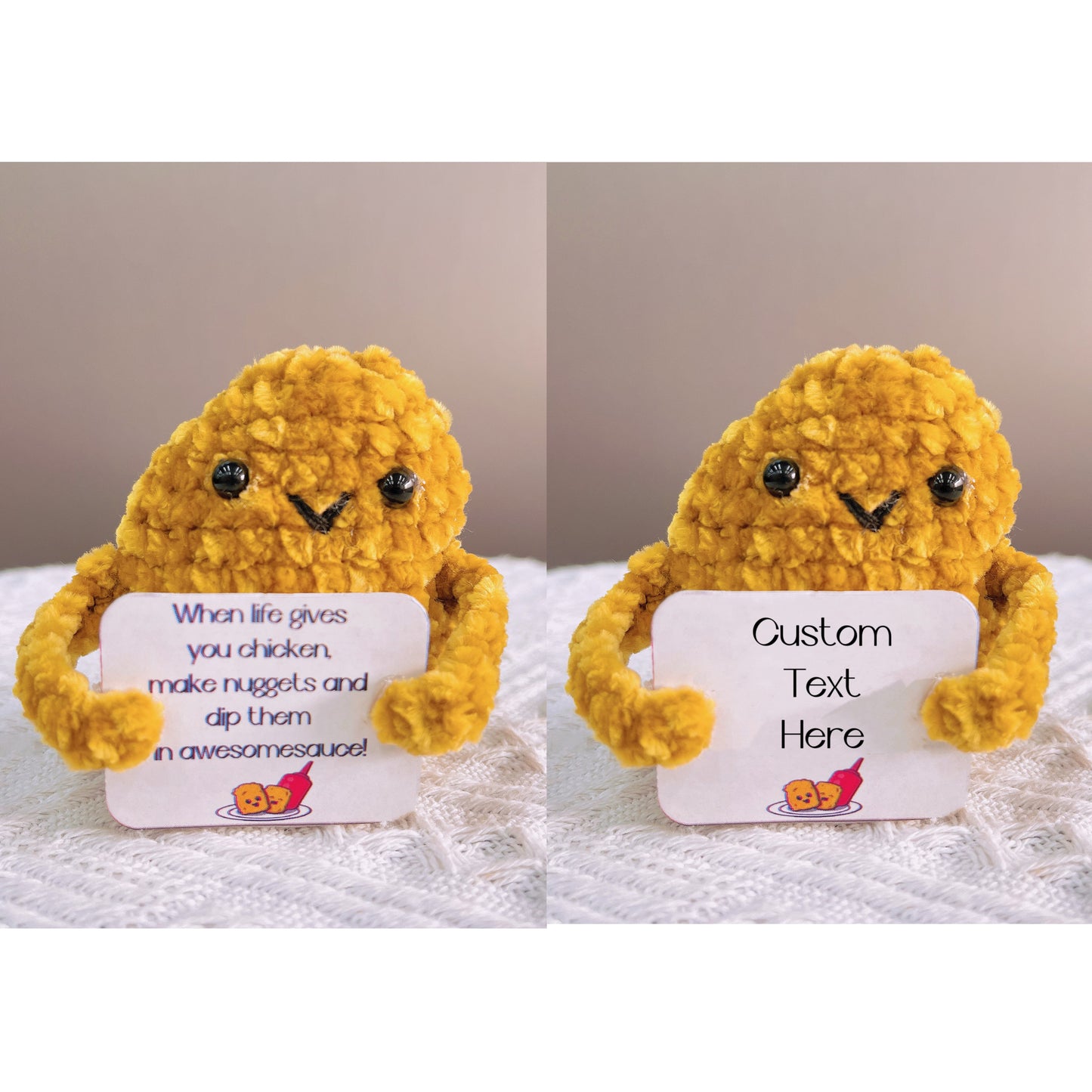 Custom Text Emotional Support Positive Chicken Nugget Gag Gift Awesomesauce Special Birthday Gift