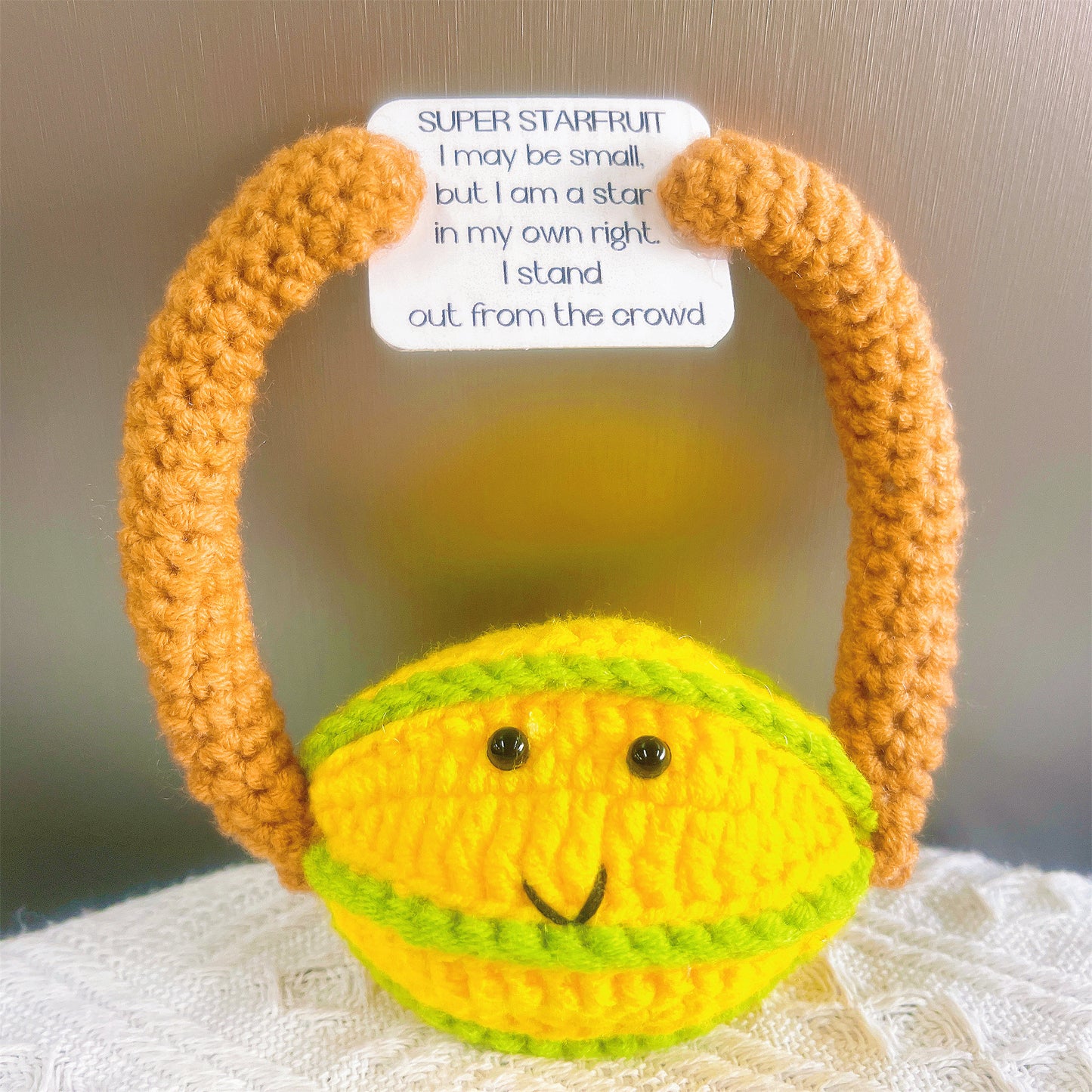 Fruitful Inspirations: Crochet Hand-Knitted Plushies to Brighten Your Day, Uplifting Quotes, Motivation, Positive Quote