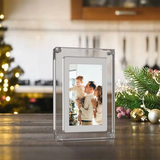 "5" Quadro Acrilico per Video a Motione Digitale - Ricaricabile, Immagini Animate, Regalo Perfetto per Feste, Matrimoni, Compleanni e Occasioni Speciali