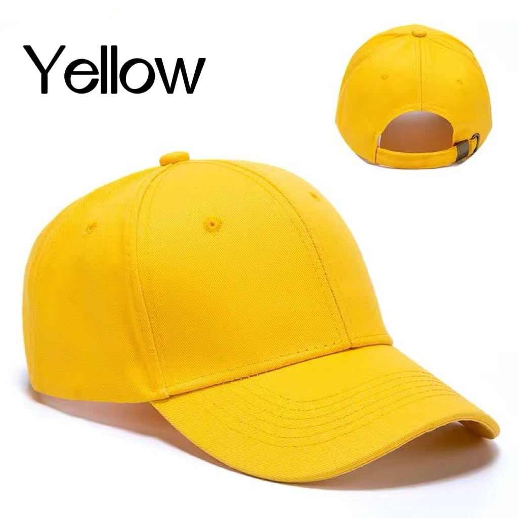 Customizable Cap - 15 Color Options, Breathable Fabric, Classic Curved Brim, Perfect for Embroidery with Numbers and Letters