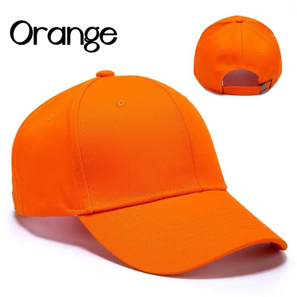 Customizable Cap - 15 Color Options, Breathable Fabric, Classic Curved Brim, Perfect for Embroidery with Numbers and Letters