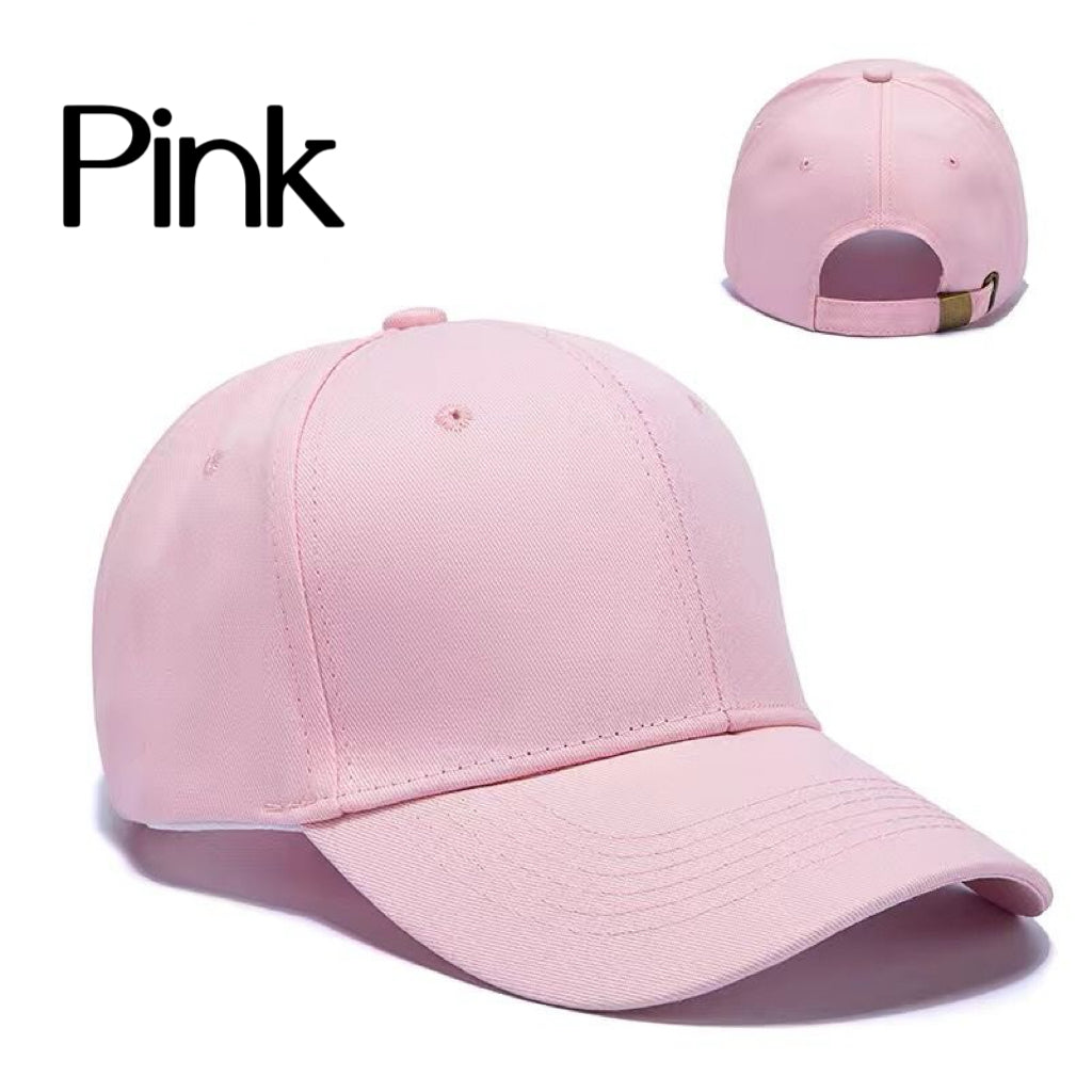 Customizable Cap - 15 Color Options, Breathable Fabric, Classic Curved Brim, Perfect for Embroidery with Numbers and Letters