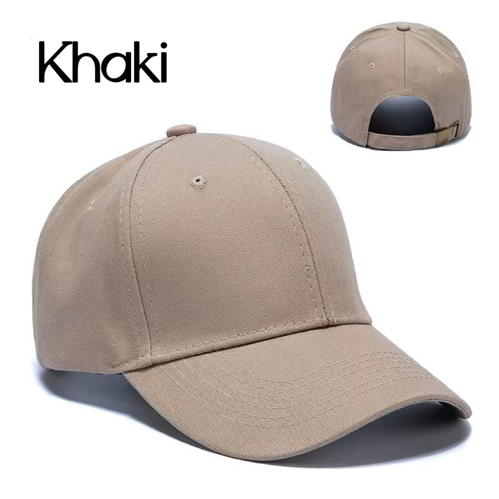 Customizable Cap - 15 Color Options, Breathable Fabric, Classic Curved Brim, Perfect for Embroidery with Numbers and Letters