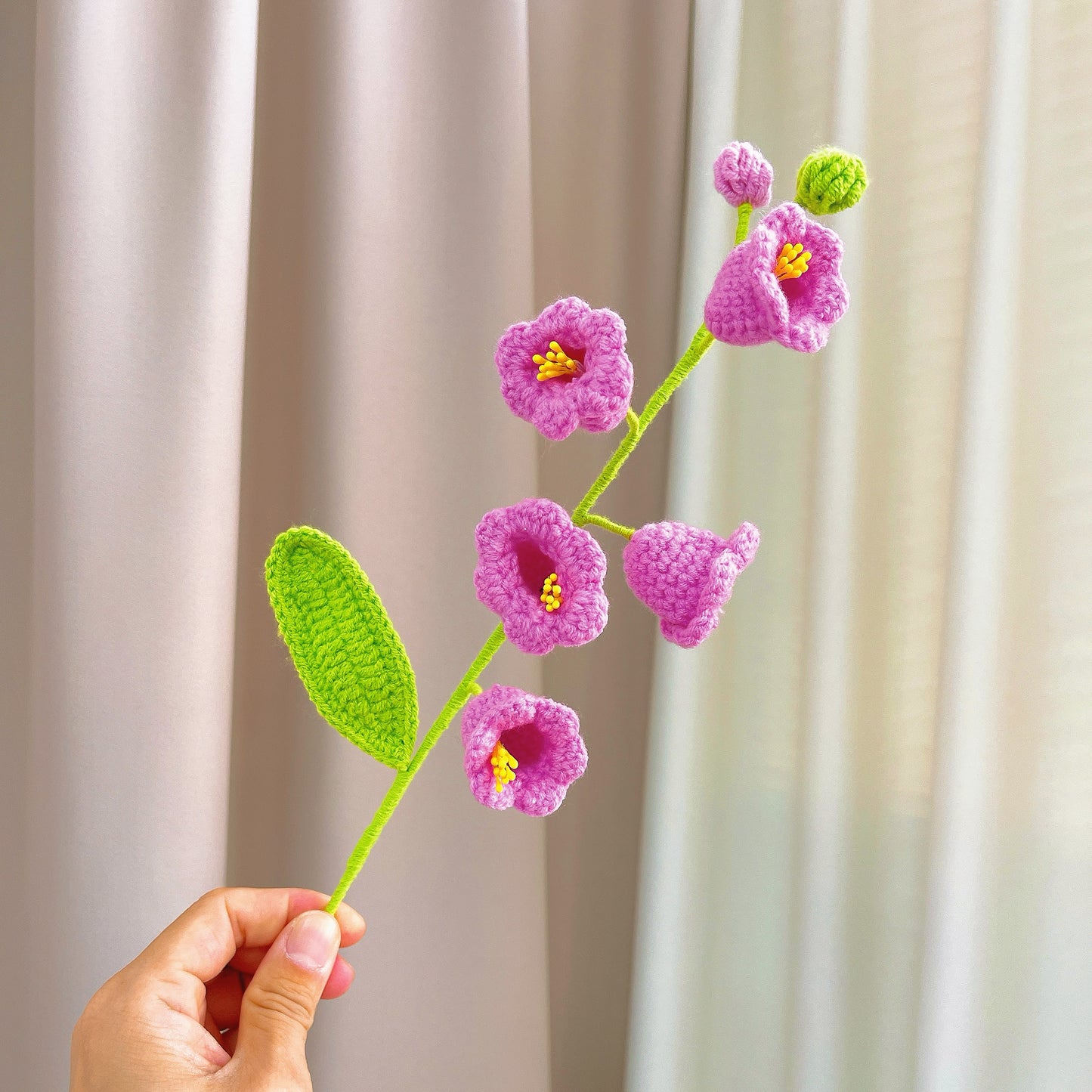 Joyful Harmony Crochet Bouquet - Handmade Crochet Allergy-Friendly Floral Arrangement with Lily of the Valley, Tulips, Cosmos, and More - Perfect Gift for Birthdays, Weddings, Anniversaries, and Home Decor