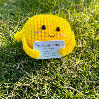Emotional Support Positive Plushie for Home Decor (Custom / Personalized Text Available) - Zen Stone Positive Stone Pickles Stress Relief Stay Strong Recovery Gift