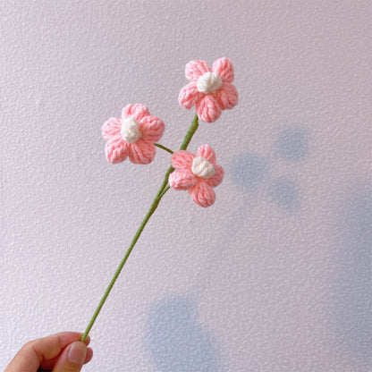 Bouquet de fleurs radieuses au crochet fabriqué à la main - Bouquet rose de roses, de tournesols et de bouffées - Délicat, romantique et parfait pour toute occasion spéciale