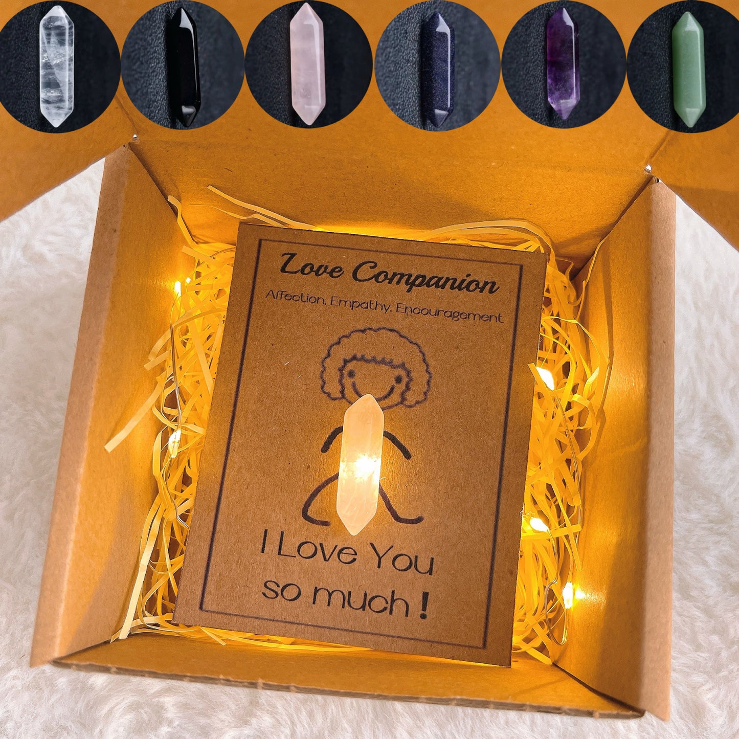 Personalisierter Kristall-Segens-Charm - 6 Affirmationen, 15 Zeichen, für personalisierte spirituelle Geschenke, Zuneigung, Weisheit, Heil-Amethyst, Glücksbringer