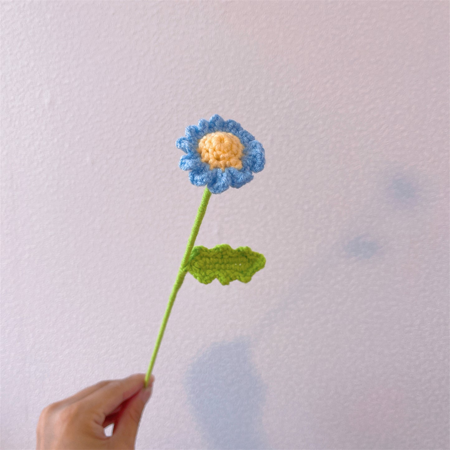 Sunny Meadow: Handcrafted Crochet Small Daisies Stake for a Cheerful Garden Decor