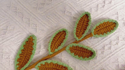 Feuille de décoration en dentelle brodée au Crochet faite à la main, Accent de décoration de maison élégant pour mariage, pièce maîtresse de Vase