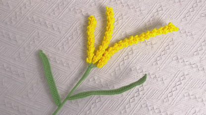 Charme rustique : piquet d'orge au crochet fabriqué à la main pour un bouquet de décoration de jardin naturel