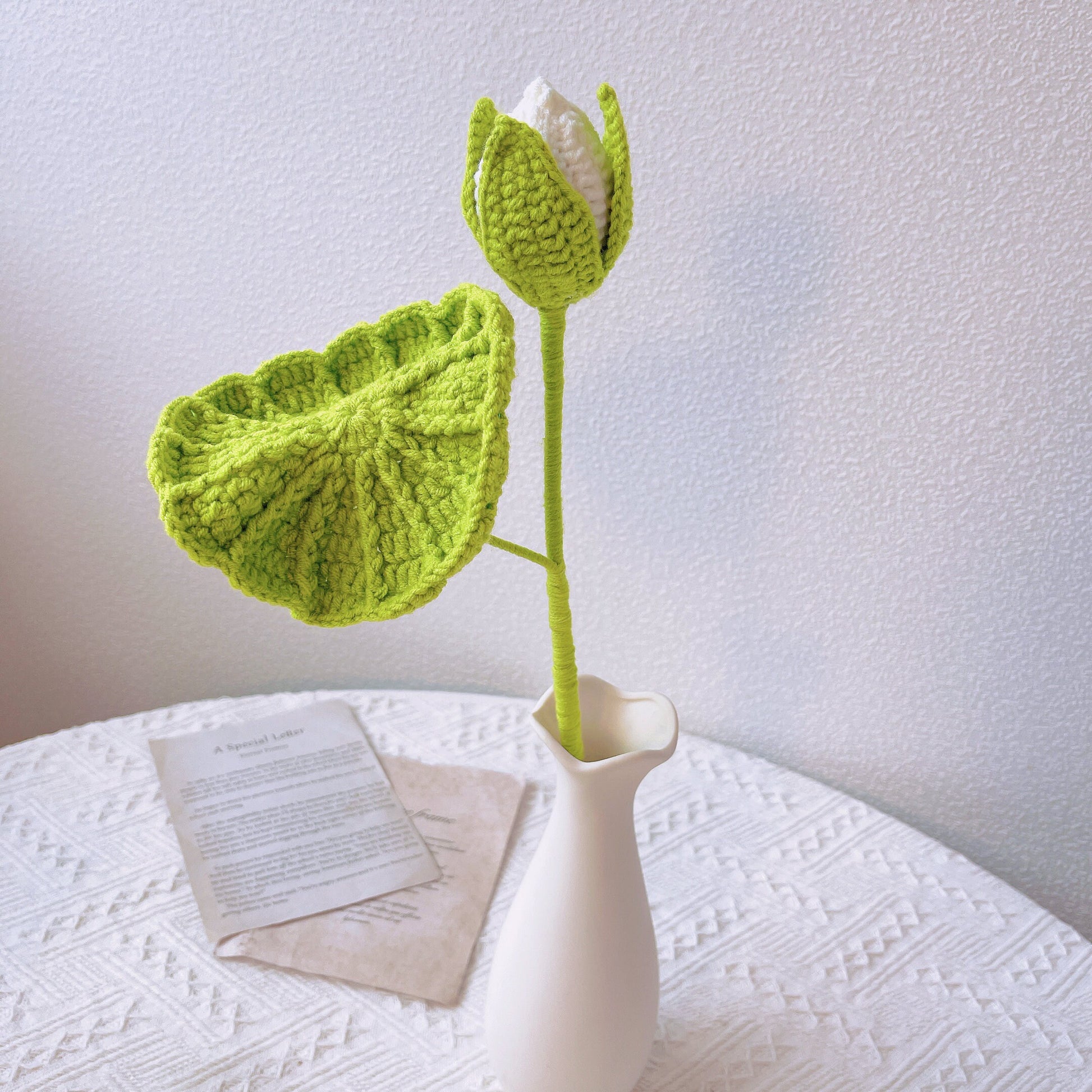 Crochet Lotus Blooms Collection - Craft and DIY Space, Cozy Home Decor, Flowers for Vase, Crochet Inspiration, Unique Centerpiece, Design