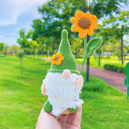 Handmade Crochet Gnomes with Stand for Decor Gifts - Nordic Figurines with Adorable Design, Perfect for Christmas, Holidays and Collector